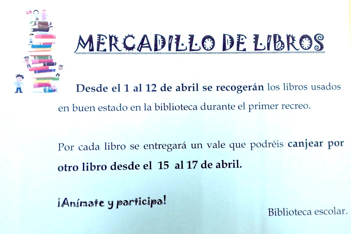 Mercadillo día del libro