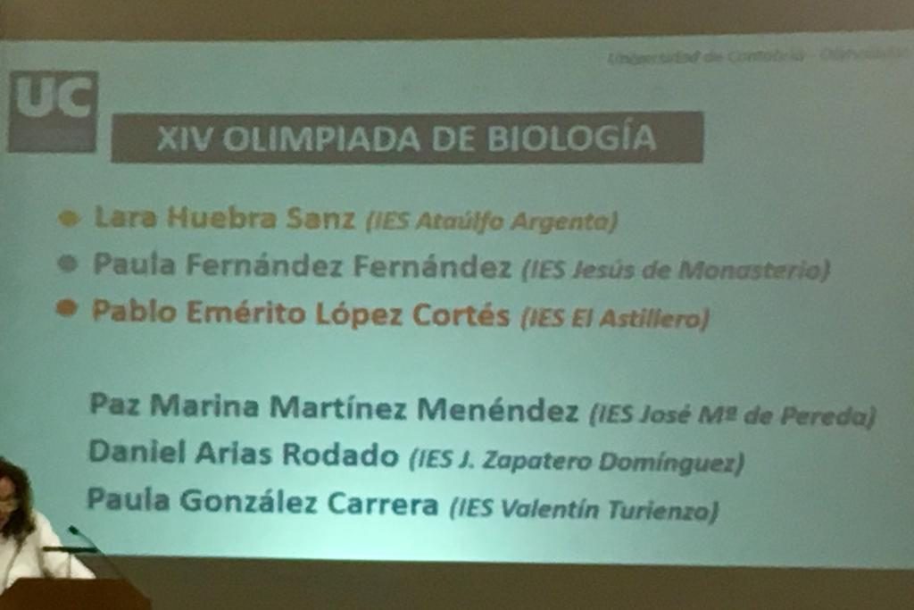 Premios Olimpiada de Biología