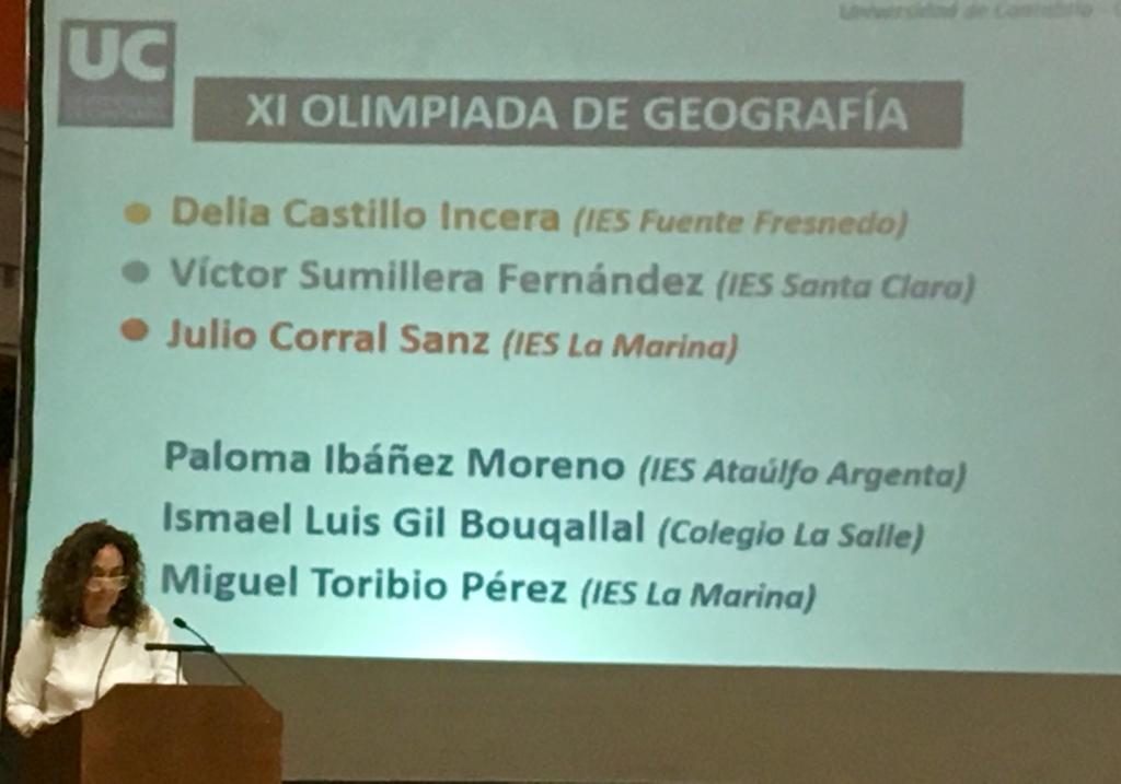 Premios Olimpiada de Geografía