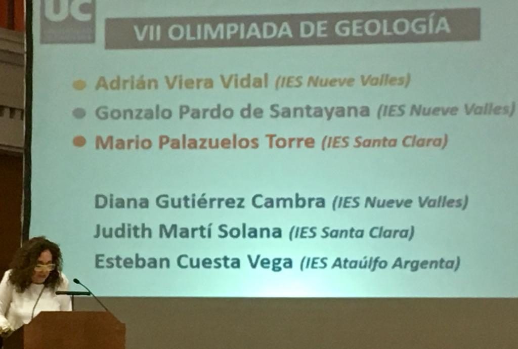 Premios Olimpiada de Geología